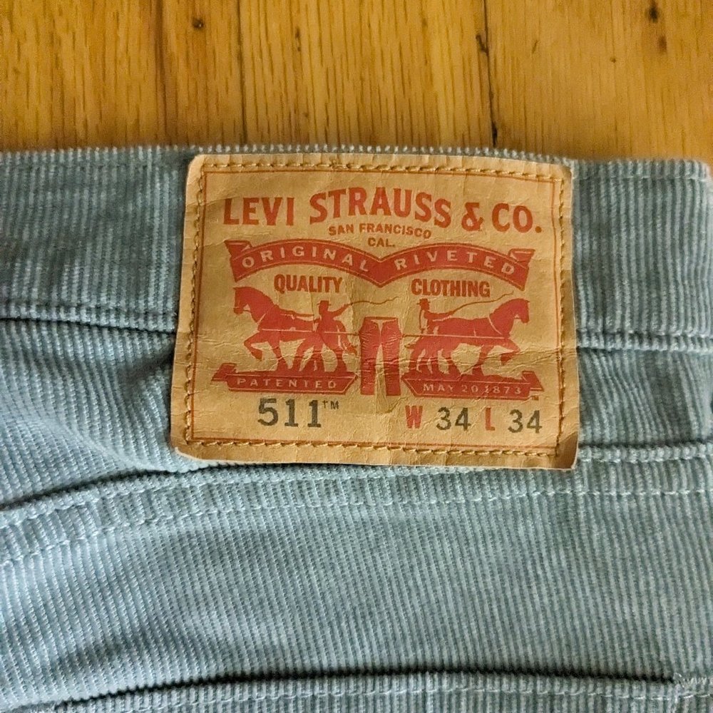 Gray Corduroy 511 34W  34L  never worn!